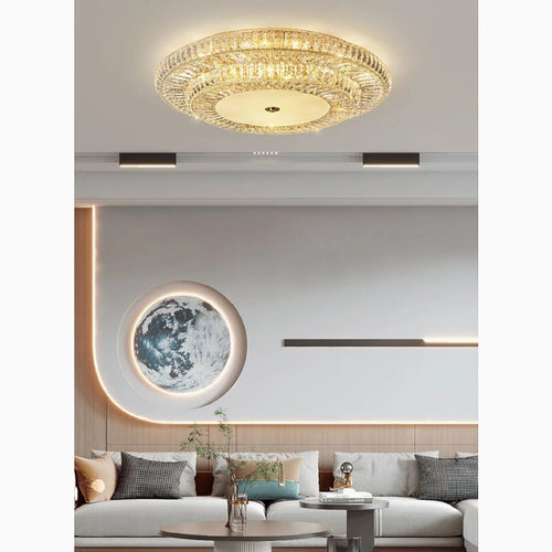 Acqui Terme | Modern Round LED Crystal Ceiling Chandelier