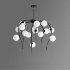 Acri | Jellyfish-Shaped Chandelier with Glass Ball Lights