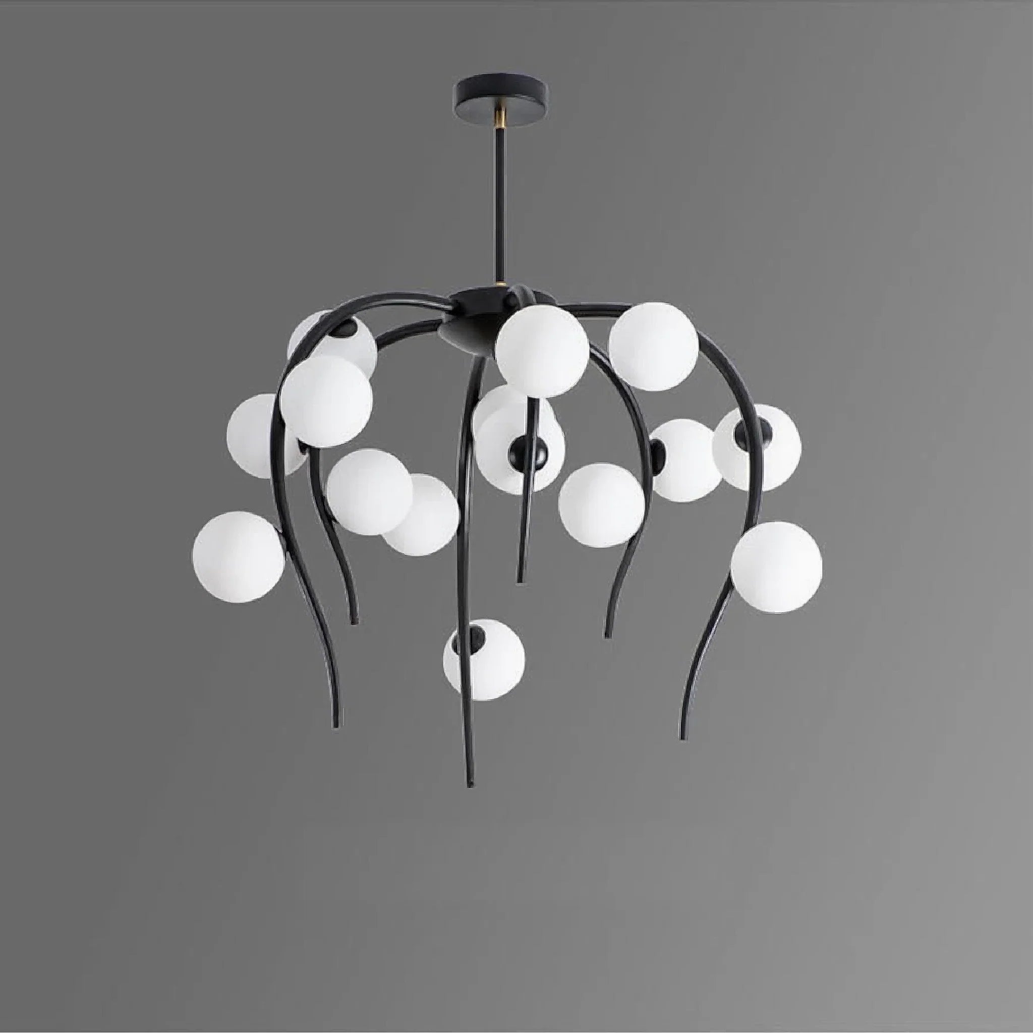 Acri | Jellyfish-Shaped Chandelier with Glass Ball Lights