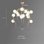 Acri | Jellyfish-Shaped Chandelier with Glass Ball Lights