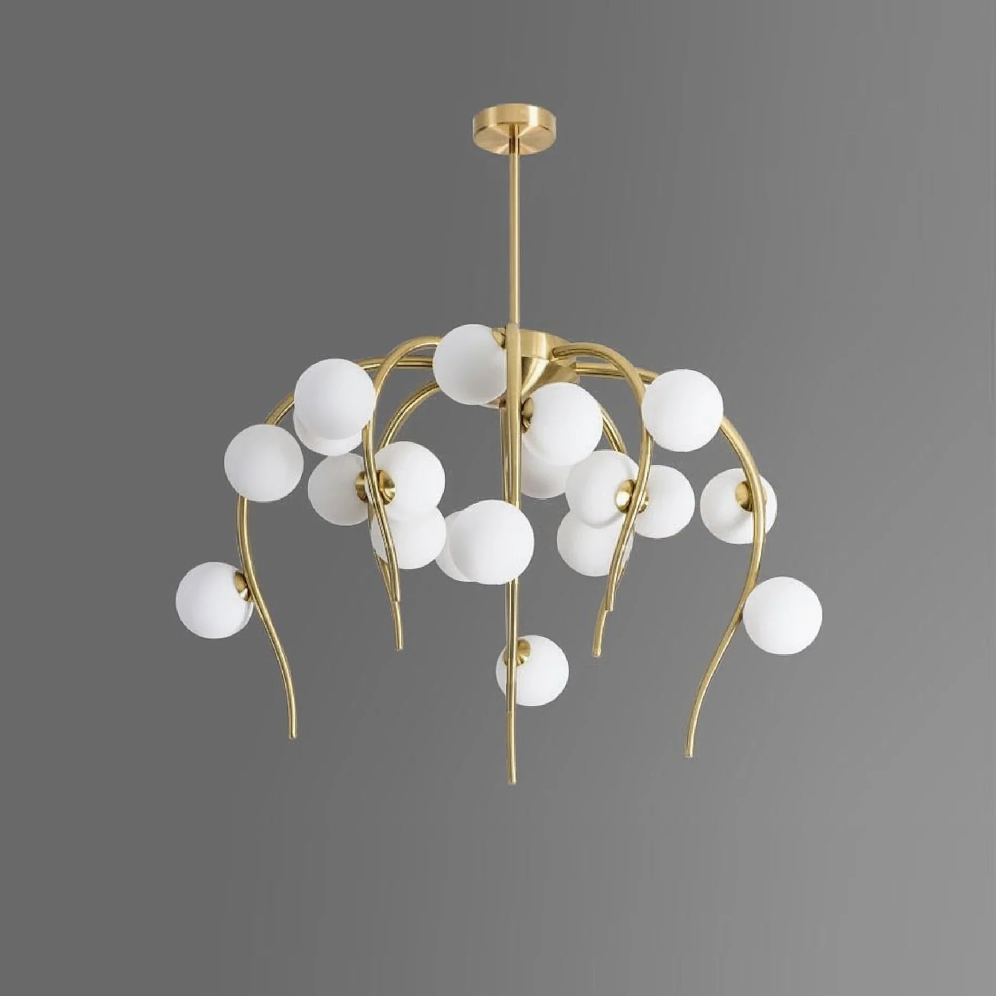 Acri | Jellyfish-Shaped Chandelier with Glass Ball Lights