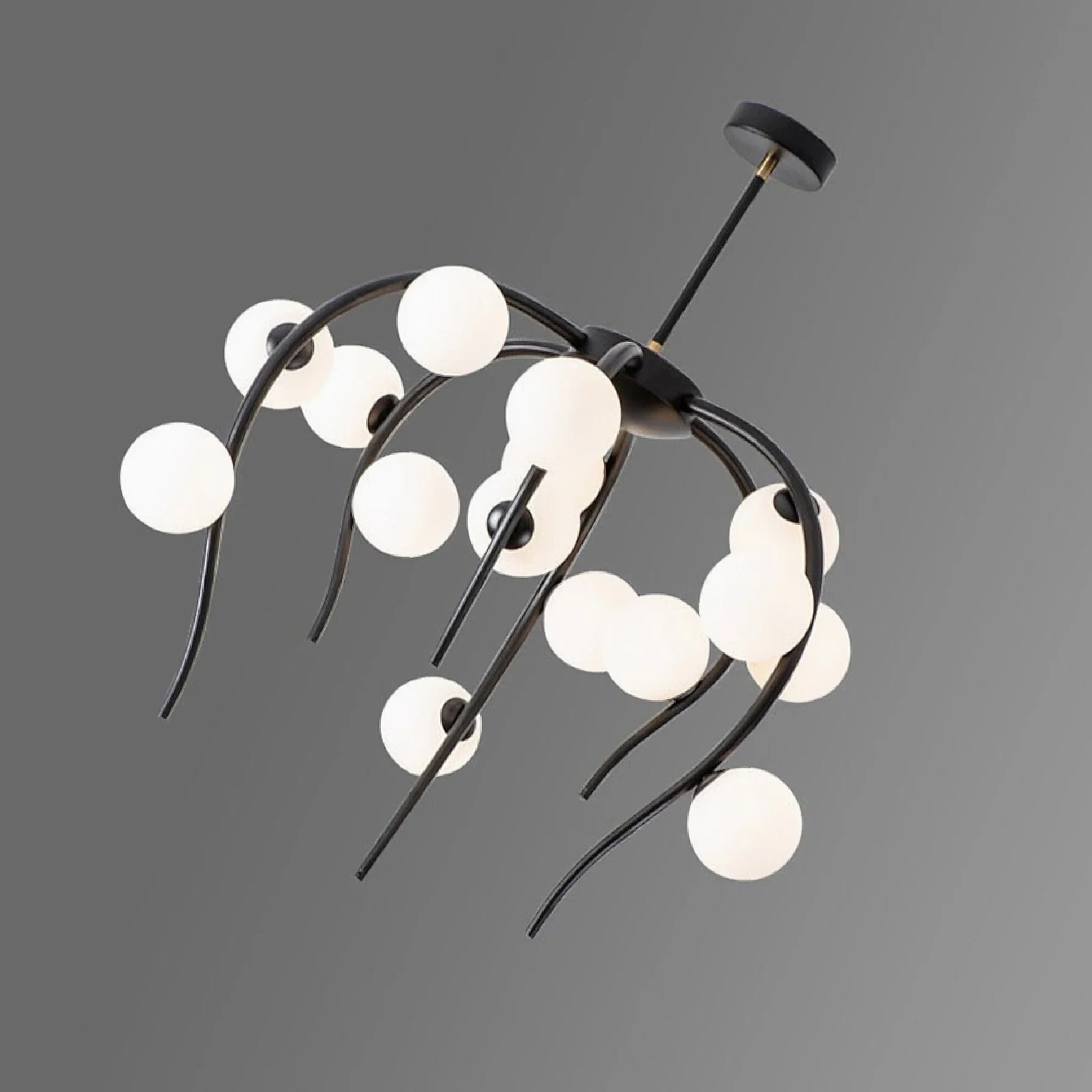 Acri | Jellyfish-Shaped Chandelier with Glass Ball Lights