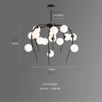 Acri | Jellyfish-Shaped Chandelier with Glass Ball Lights