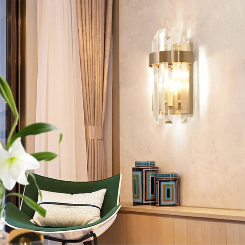Adige | Gold Crystal Wall Lamp