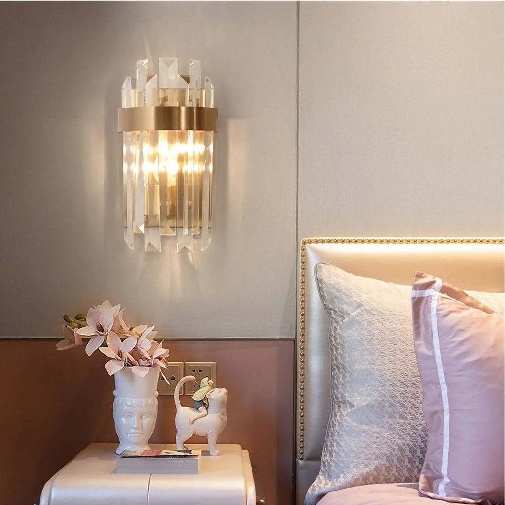 Adige | Gold Crystal Wall Lamp
