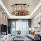 Adrano | Smoky Gray Crystal Chandelier