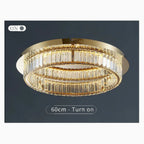 Adrara | Stunning Gold Led Crystal Ceiling Chandelier