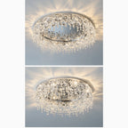 Adro | Round modern chrome gold crystal ceiling chandelier