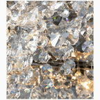 Adro | Round modern chrome gold crystal ceiling chandelier