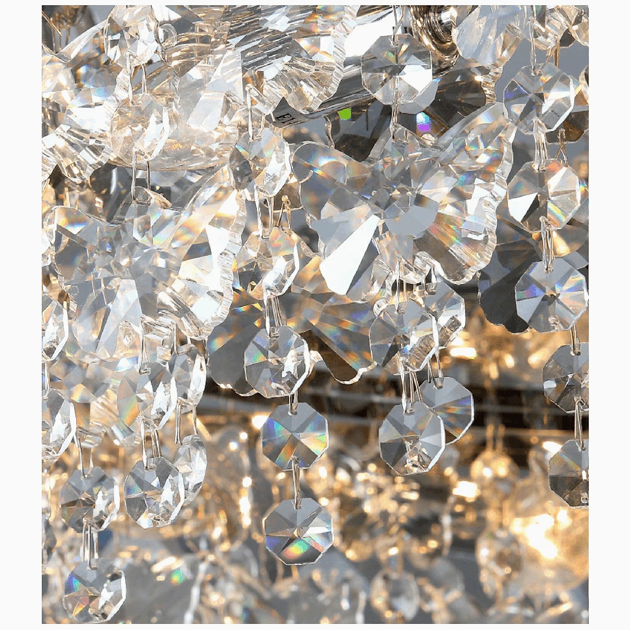 Adro | Round modern chrome gold crystal ceiling chandelier