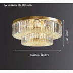 Affi | Contemporary crystal ceiling chandelier