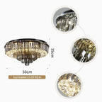 Africo | Round Modern Crystal Chandelier