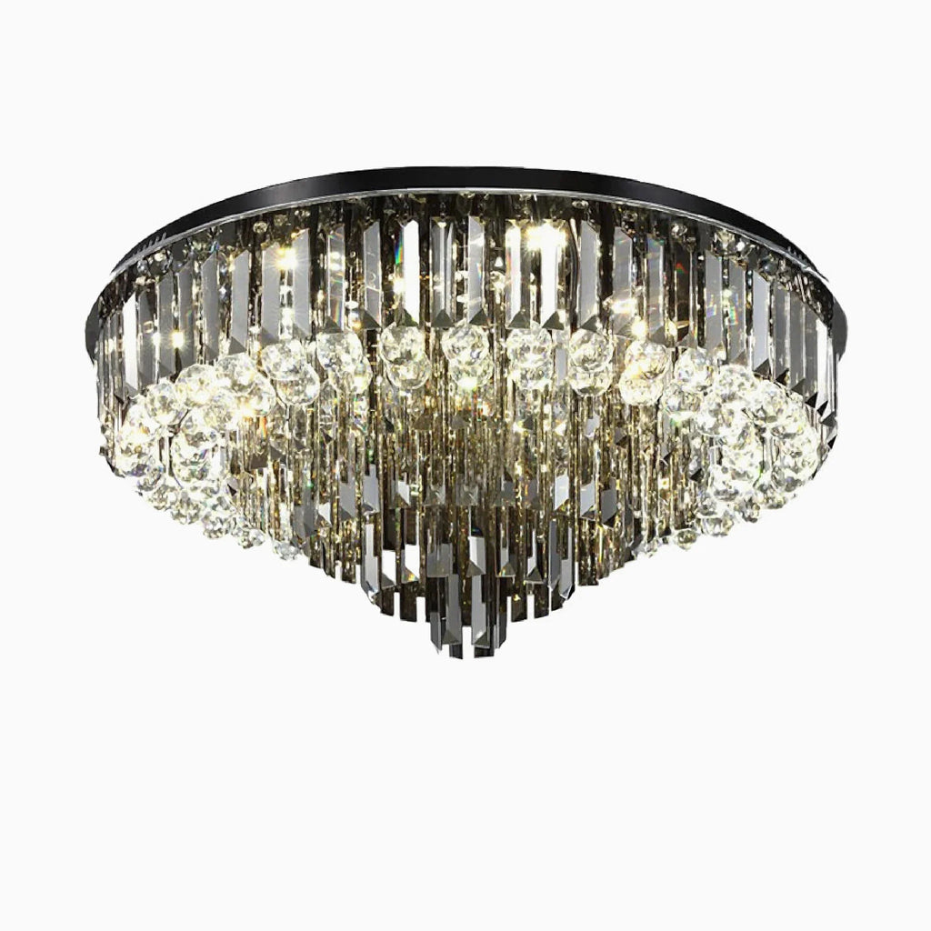 Africo | Round Modern Crystal Chandelier