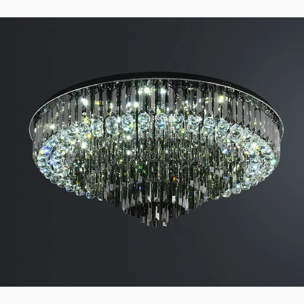 Africo | Round Modern Crystal Chandelier