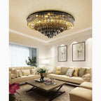 Africo | Round Modern Crystal Chandelier
