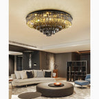 Africo | Round Modern Crystal Chandelier