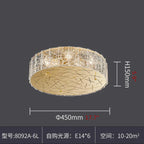 Agazzano | Round gold crystal ceiling chandelier