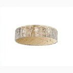 Agazzano | Round gold crystal ceiling chandelier