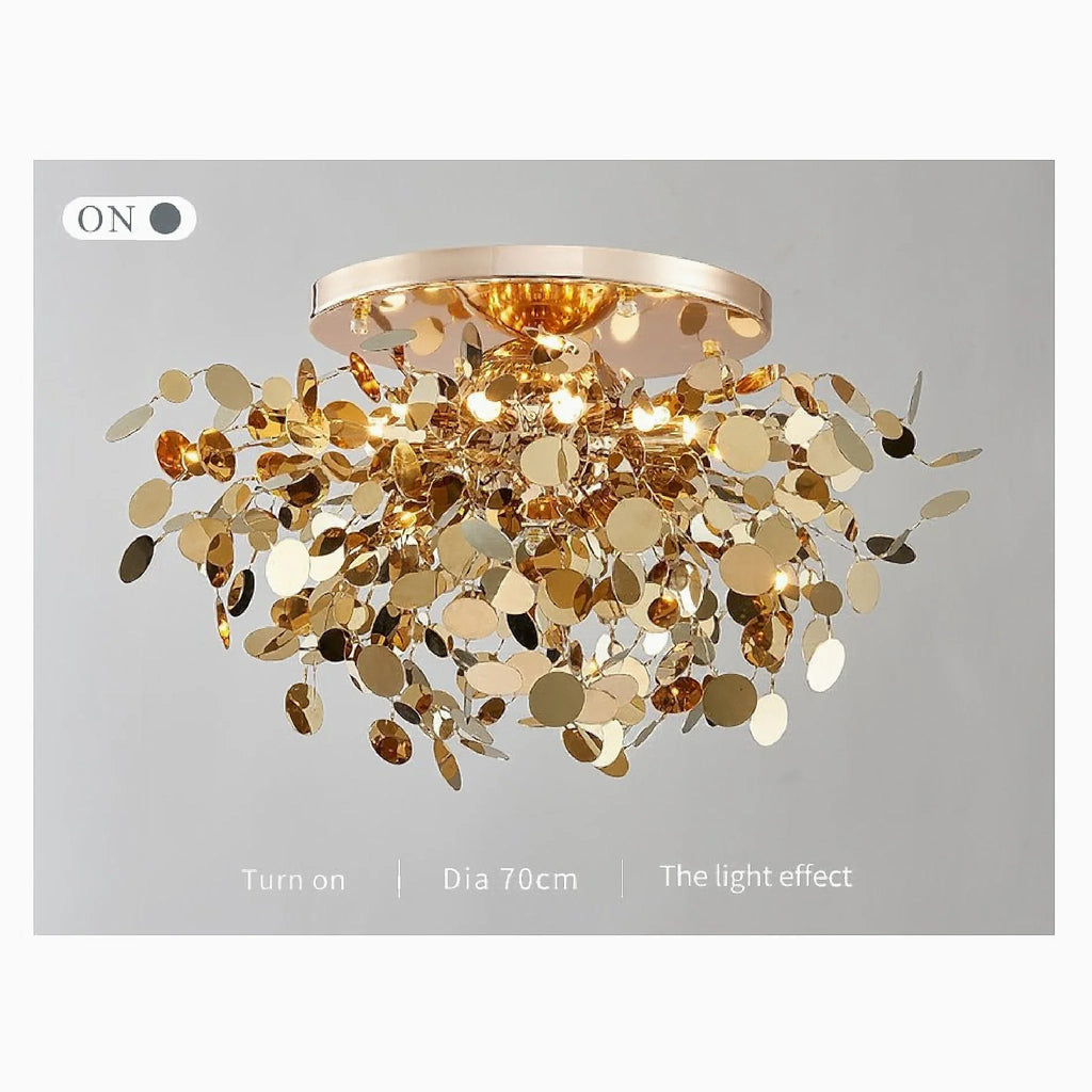 Agerola | Golden Bokeh Chandelier