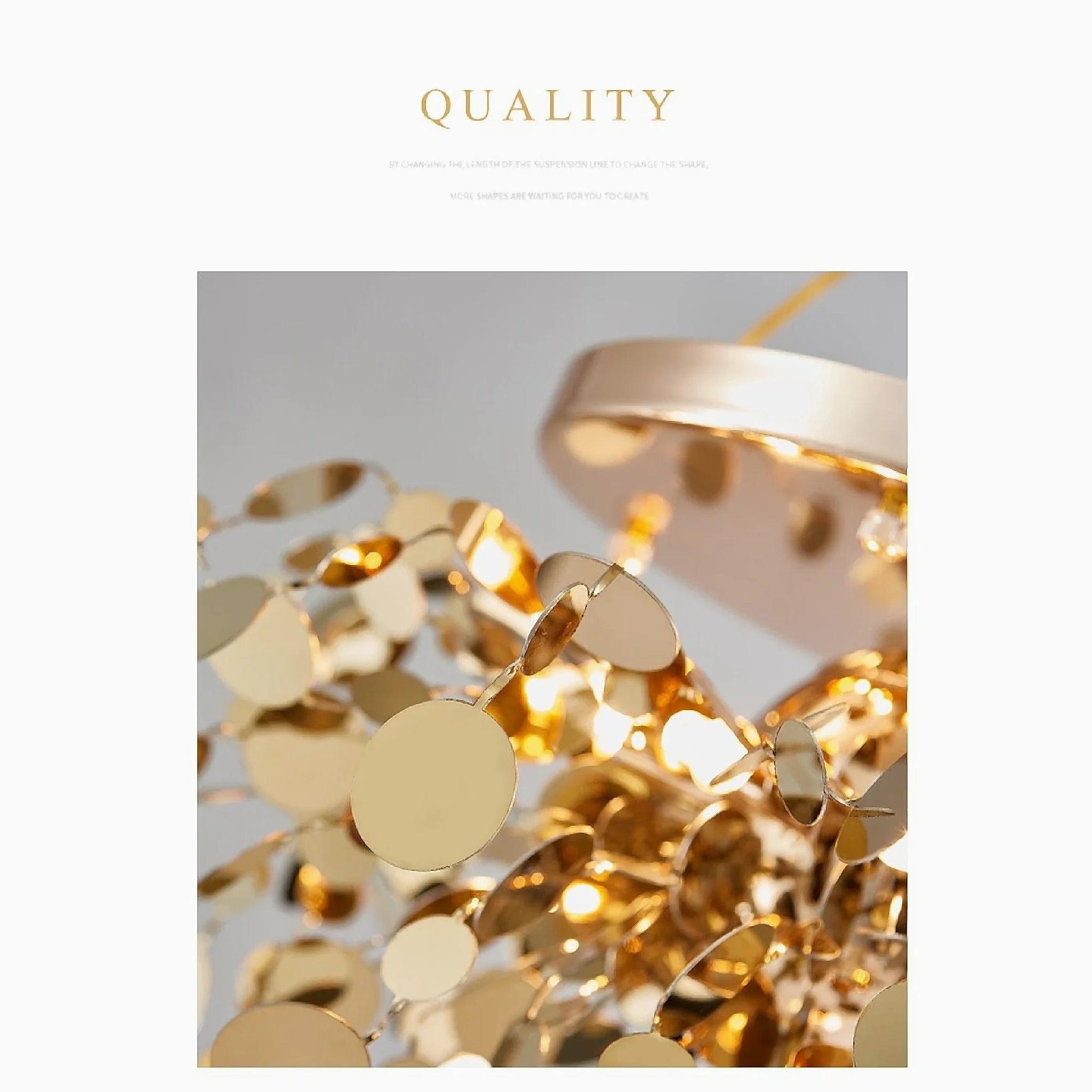 Agerola | Golden Bokeh Chandelier