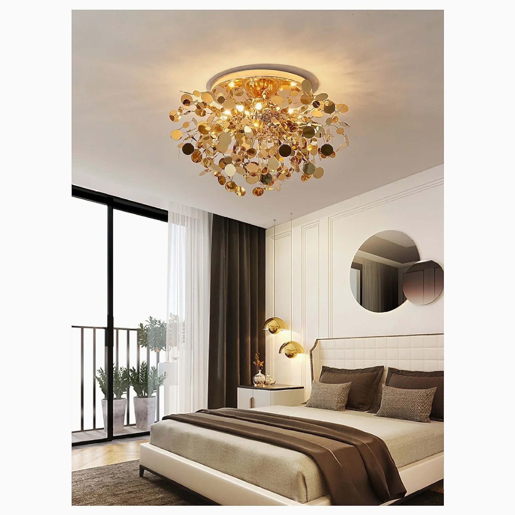 Agerola | Golden Bokeh Chandelier
