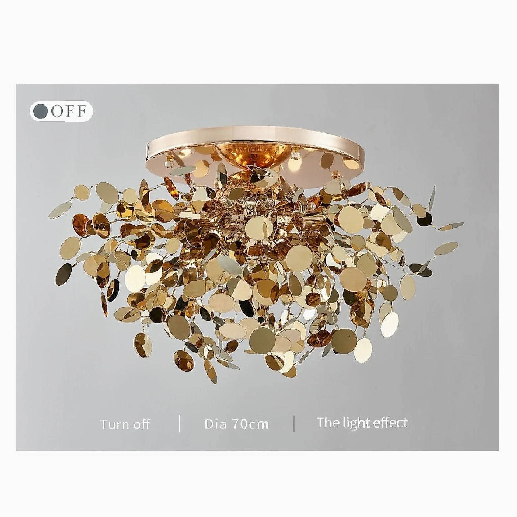 Agerola | Golden Bokeh Chandelier