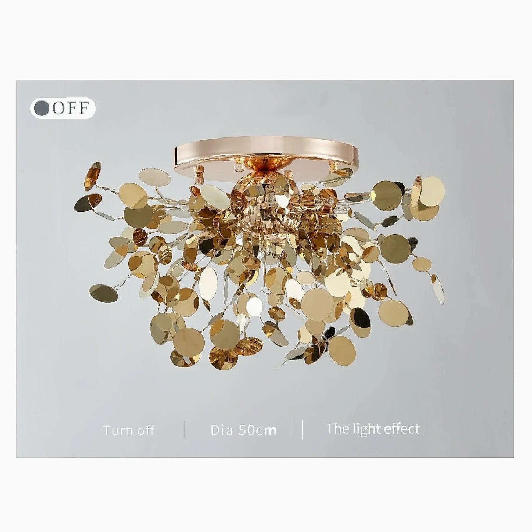 Agerola | Golden Bokeh Chandelier