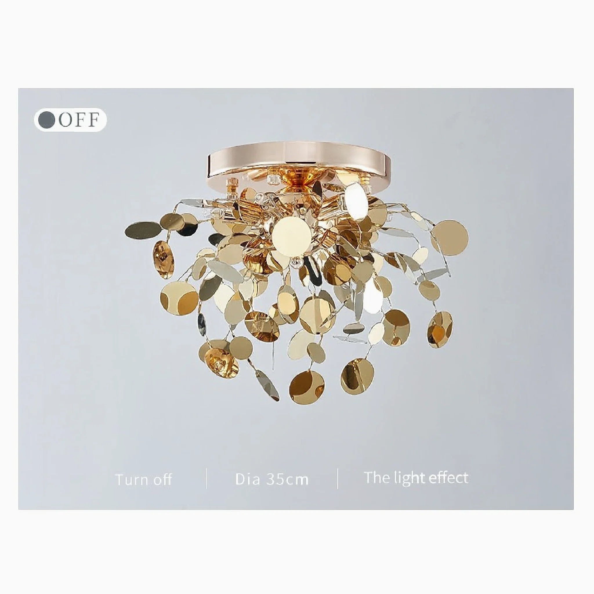 Agerola | Golden Bokeh Chandelier