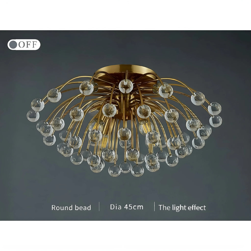 Aggius | Colorful Crystal Led Round Ceiling Chandelier