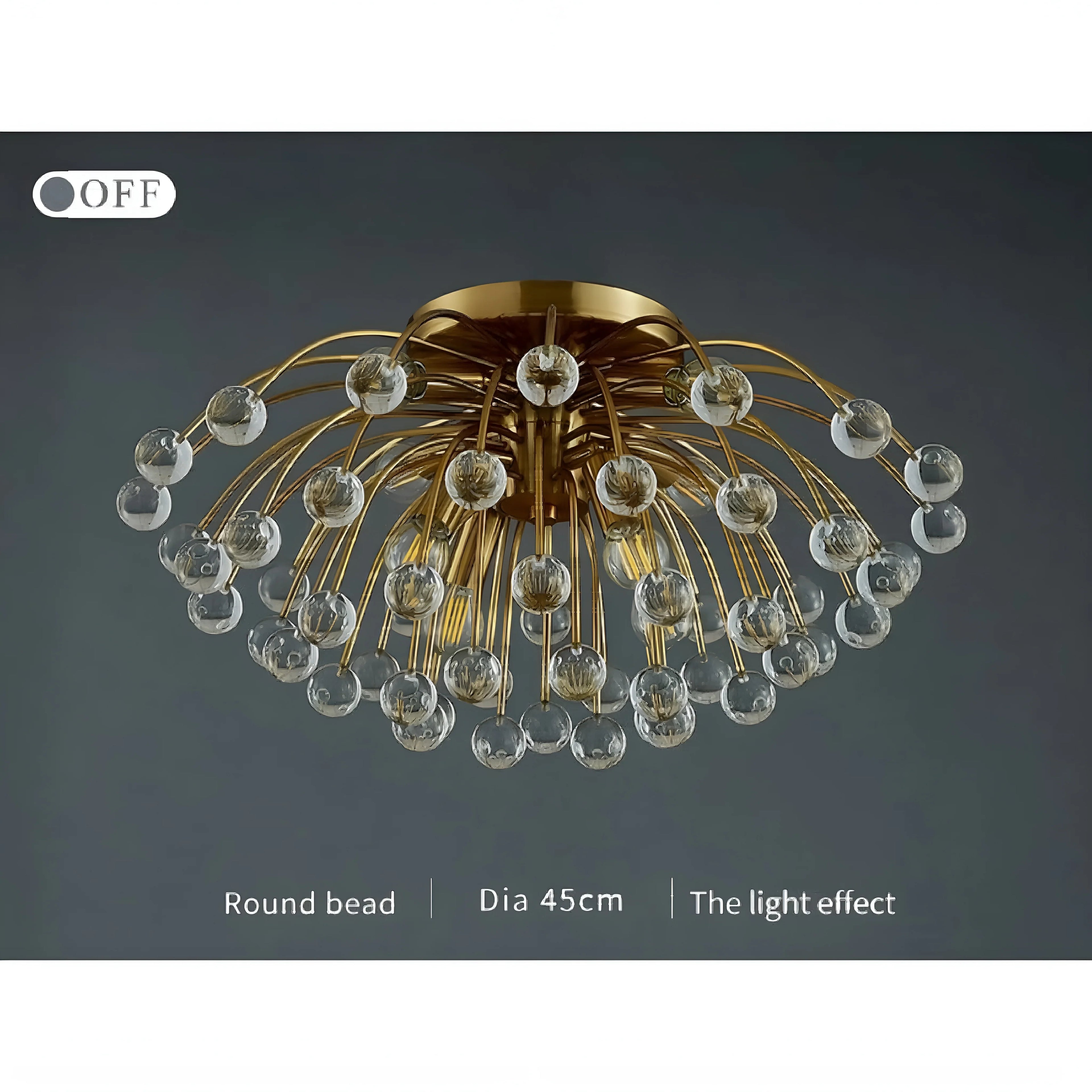 Aggius | Colorful Crystal Led Round Ceiling Chandelier