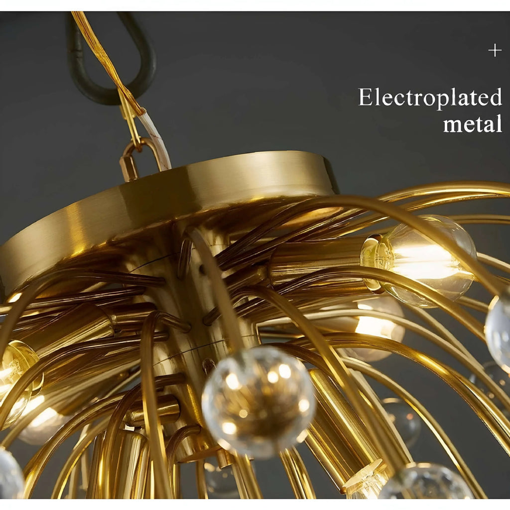 Aggius | Colorful Crystal Led Round Ceiling Chandelier