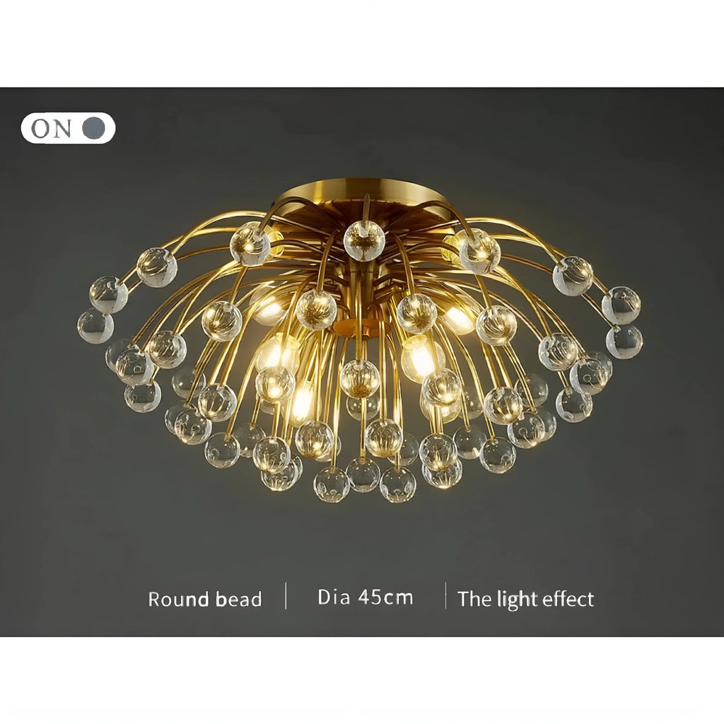 Aggius | Colorful Crystal Led Round Ceiling Chandelier