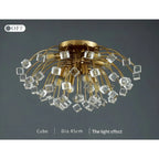 Aggius | Colorful Crystal Led Round Ceiling Chandelier