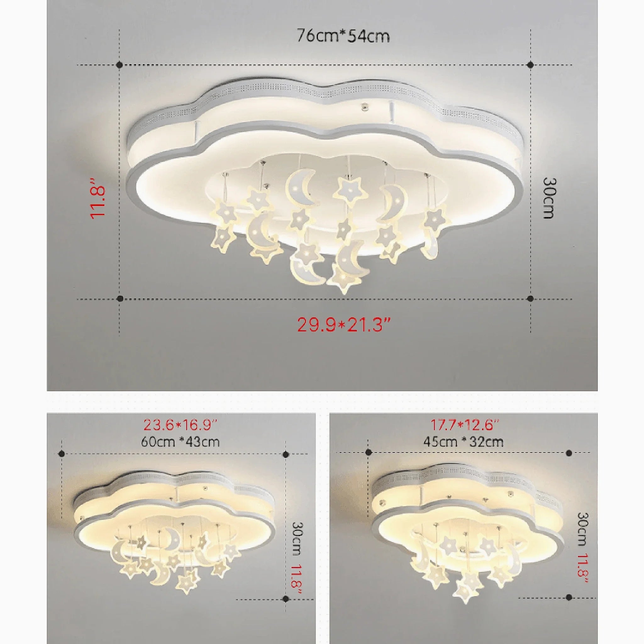 Aglie | Kids Room Led Star shaped Ceiling Lighting