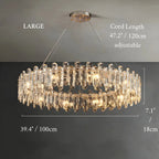 Agnadello | Creative Сrystal Ring Ceiling LED Chandelier for Bedroom