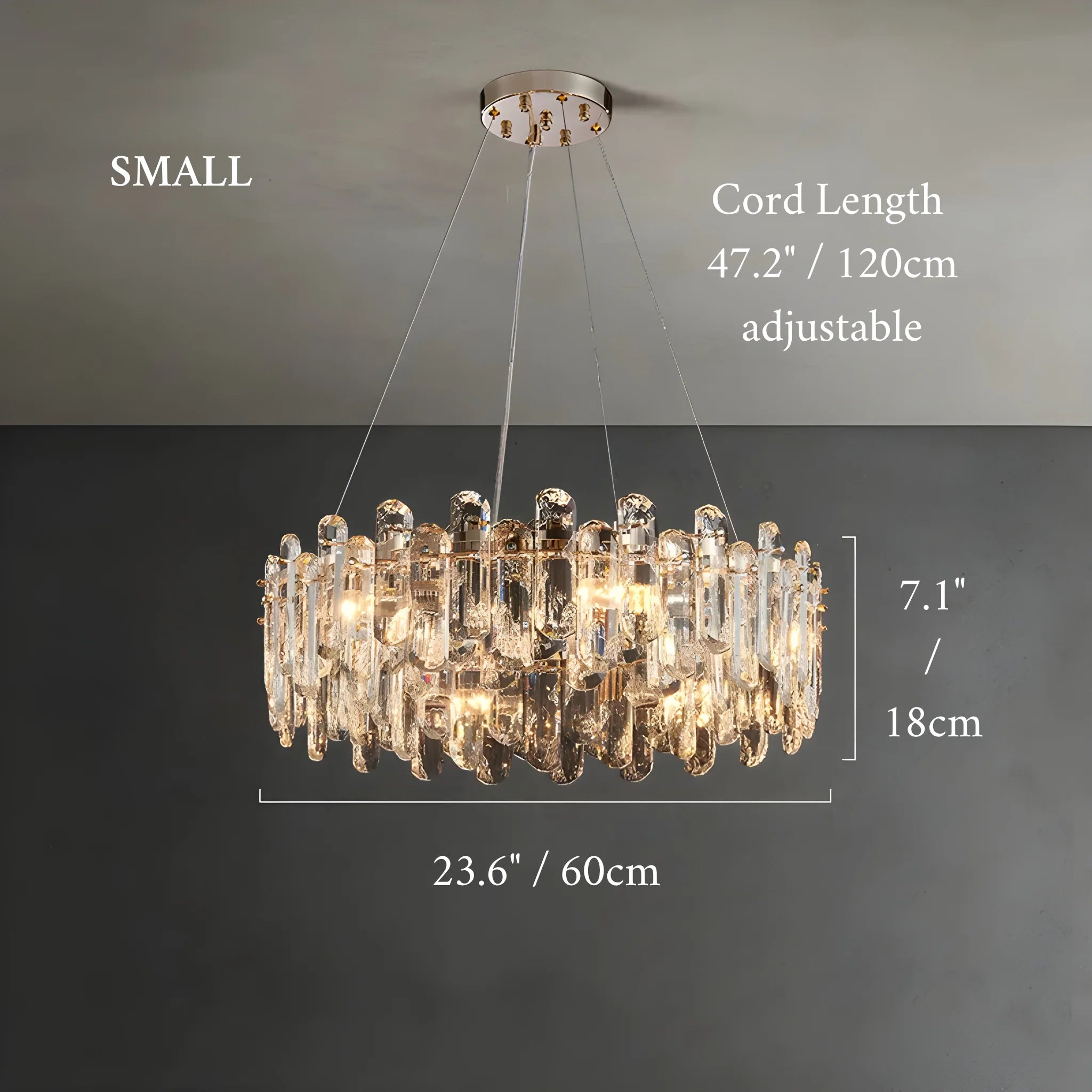 Agnadello | Creative Сrystal Ring Ceiling LED Chandelier for Bedroom