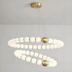 Agosta | Luxury Large Round White Pearl Chandelier
