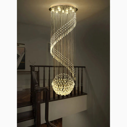 Agrate Brianza | Luxury Elegant Cascading Glass Chandelier