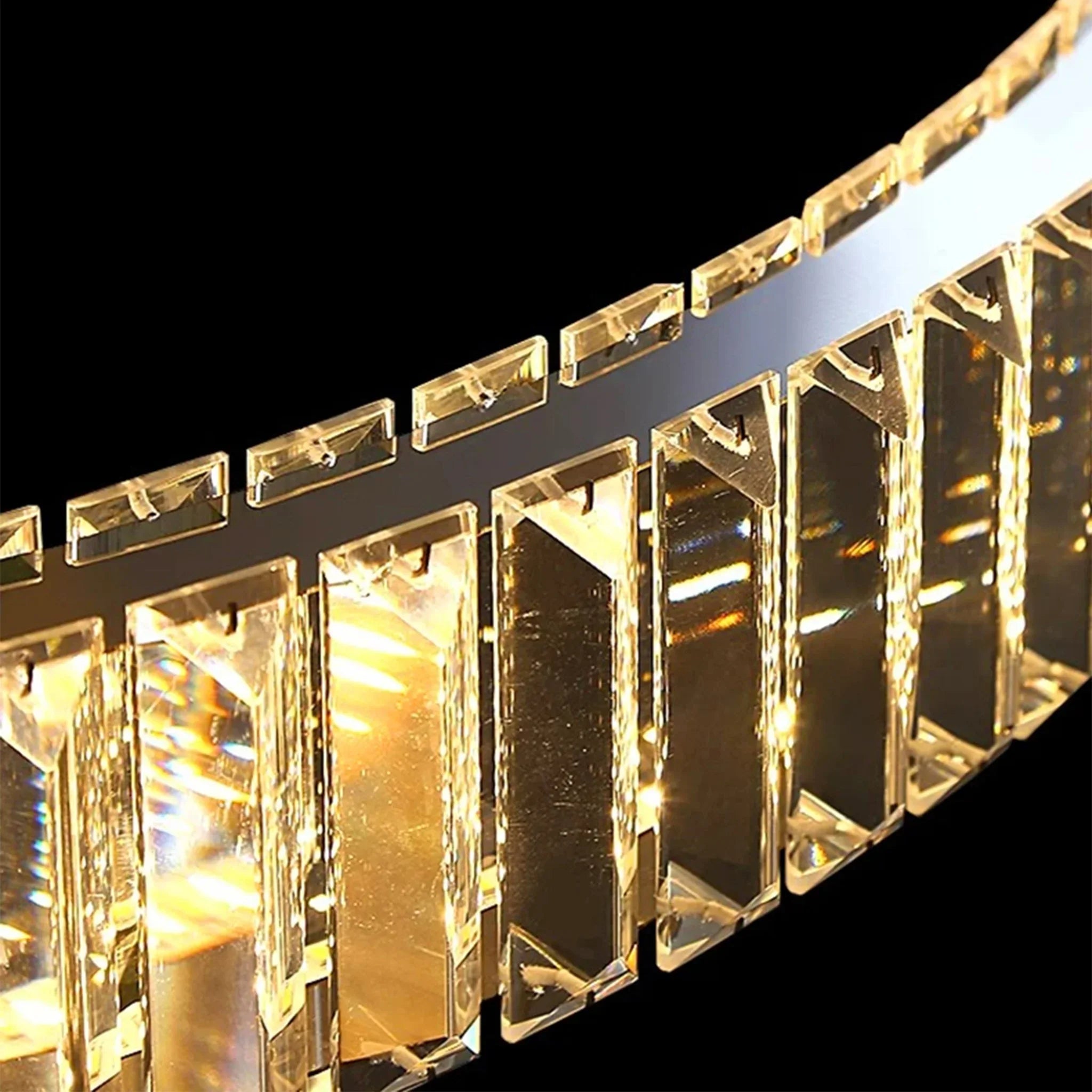 Agrate Conturbia | Stunning Cascading Crystal Rings Pendant Chandelier