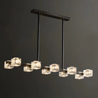 Agugliano | Modern Copper Crystal LED Chandelier For Dining Room