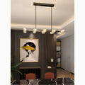 Agugliano | Modern Copper Crystal LED Chandelier For Dining Room