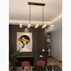 Agugliano | Modern Copper Crystal LED Chandelier For Dining Room