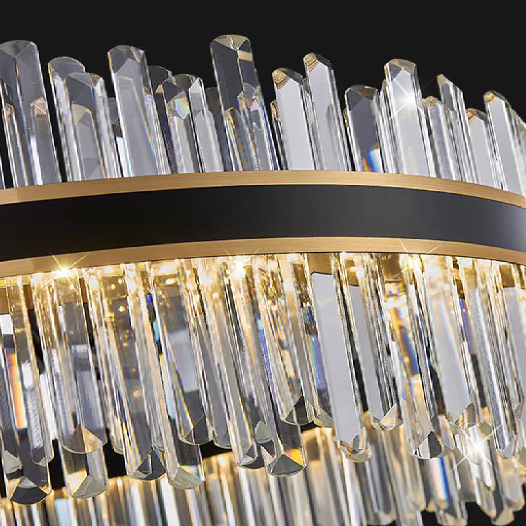 Ahrntal | Luxury Rectangular Crystal LED Chandelier for Dining room