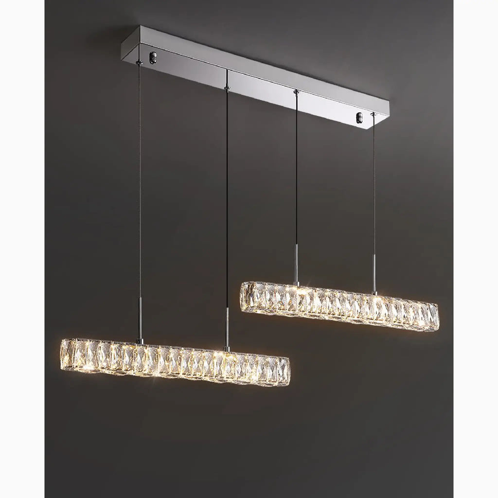 Aiello del Sabato | Modern Crystal Pendant LED Light for Study, Dining Room