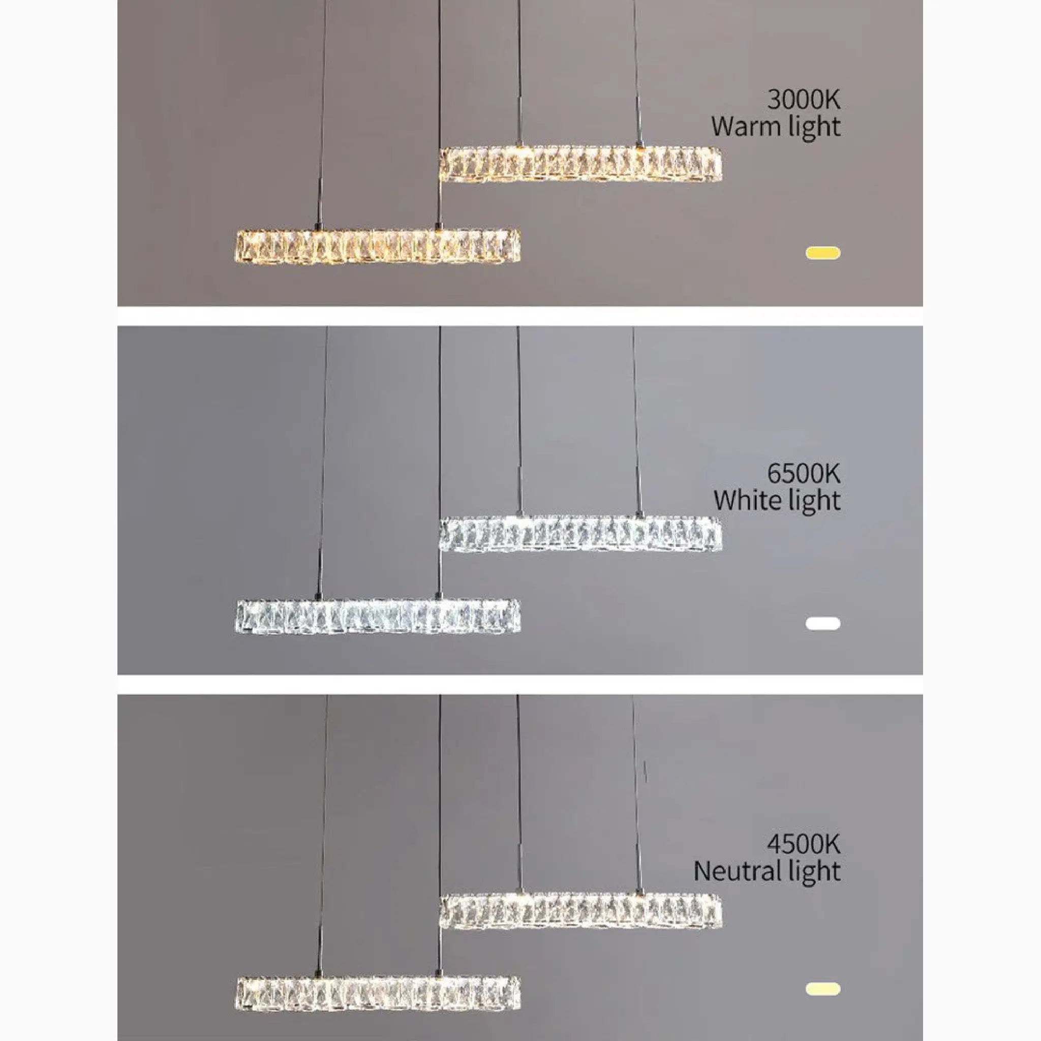 Aiello del Sabato | Modern Crystal Pendant LED Light for Study, Dining Room