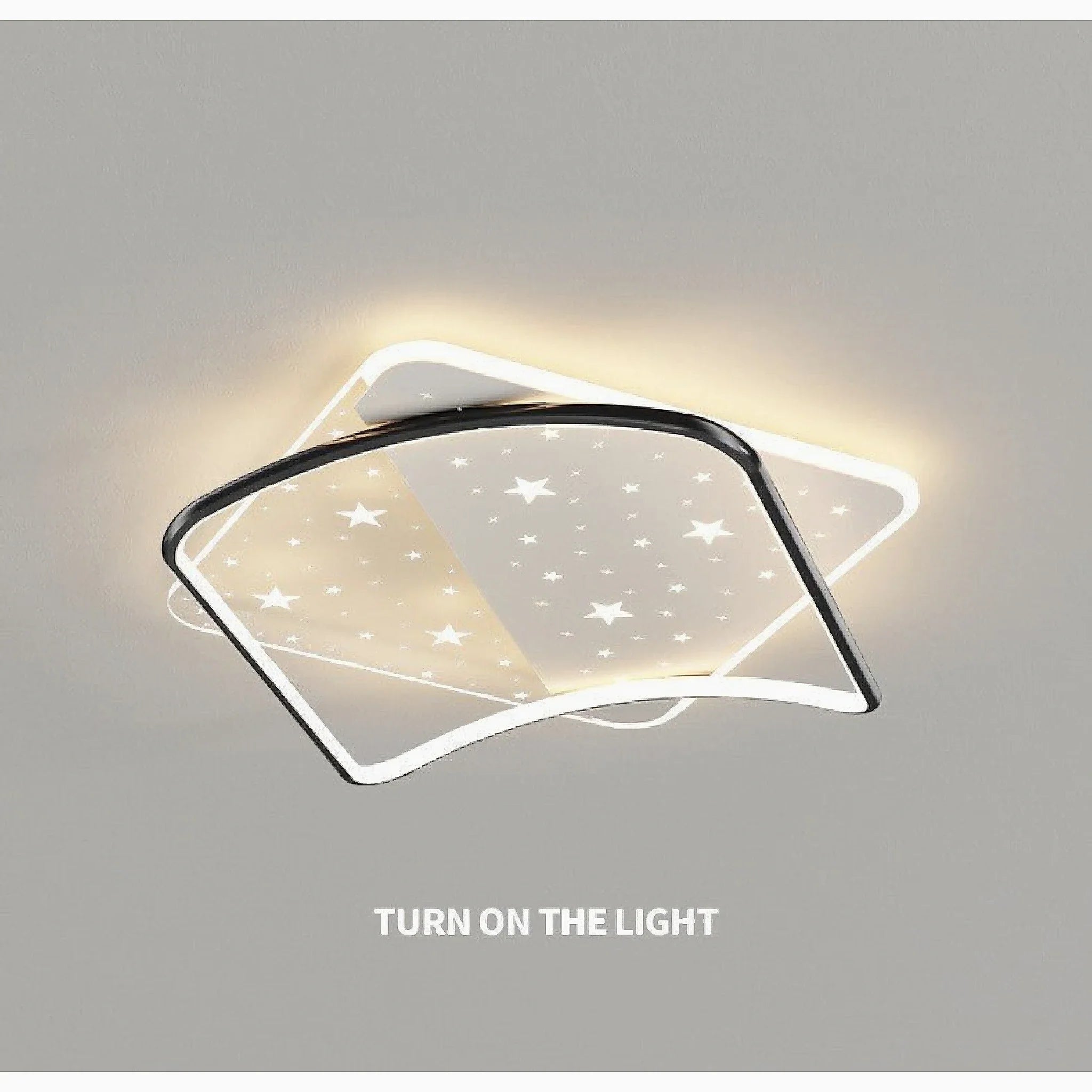 Airasca | Round Acrylic Dimmable Ceiling Lamp with Stars