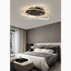 Airasca | Round Acrylic Dimmable Ceiling Lamp with Stars