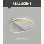 Airasca | Round Acrylic Dimmable Ceiling Lamp with Stars