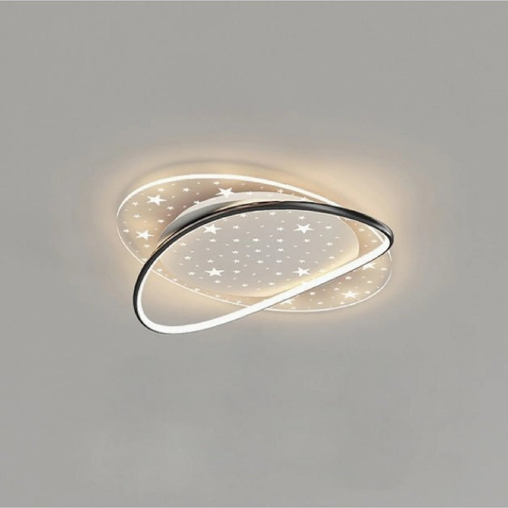Airasca | Round Acrylic Dimmable Ceiling Lamp with Stars