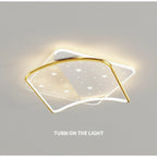 Airasca | Round Acrylic Dimmable Ceiling Lamp with Stars